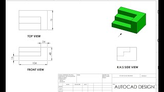 SolidWork Drawing Ex-6 in Hindi/SolidWork Tutorial/3D Drawing/Autocad Design
