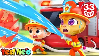 Let's Go, Firefighter Neo!🔥🚒 | Fire Truck Rescue Team + More Kids Songs | Yes! Neo