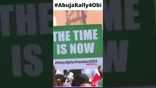 OBIDIENT RALLY IN ABUJA: PETER OBI SUPPORTER MARCH ON THE STREETS OF ABUJA. #shorts