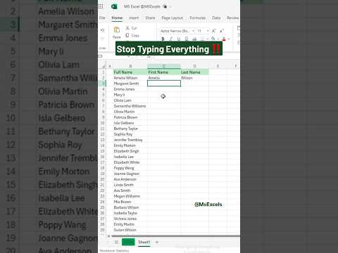 Excel Shortcut trick to save your time ‼️ Ms excel trick 🤩👌 #excel #exceltricks