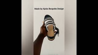 Transparent Well Taped Wedge Sandal #wedgesandals #madeinnigeria