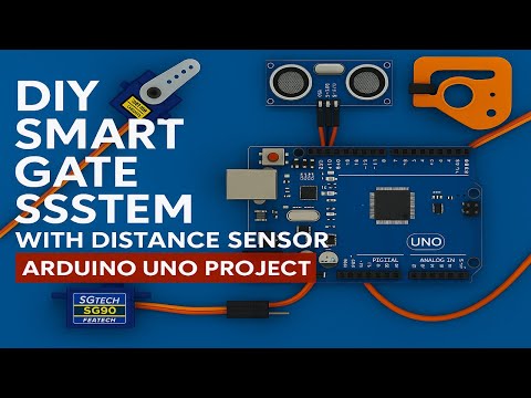DIY Arduino Smart Gate 🚧 | Automatic Gate System Using Ultrasonic Sensor & Servo