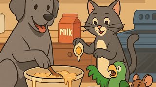 Funny Cat’s Cupcake Kitchen Disaster! 🍰🐾
