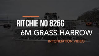Grassland Harrow 6 m Hydraulic Folding - Ritchie Agricultural