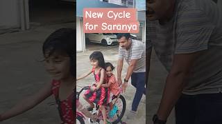 Saranya New cycle #wonderlavideos #FirstRide #CyclingWithKids #ToddlerOnWheels #LittleRider