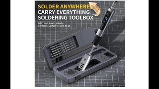 WOW! FNIRSI 100W Portable Corded Soldering Iron Kit with Storage Case, 3S Fast Heating, 6- F245 Tips