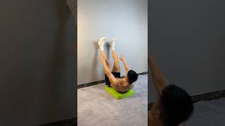 Flatten Your Abs Without the Hassle: Just Lie Down and Touch the Wall! #shorts #short