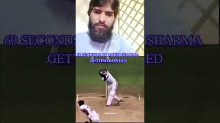 #60 SECONDS #of #rohitsharma GETTING BOWLED#cricket #sports#pakvsind