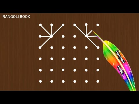 Kolam For A Reason|Super Design Rangoli|6*6 Straight Dots|Rangoli Book