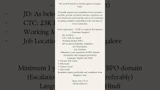 Job in MNCs | E-Commerce Domain Agent |  Fresher Eligible | MNCJobs