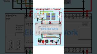Siemens S7-200 PLC Wiring Diagram #ytshorts #electrical #plc #shorts #trending #viralvideo