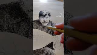 #fyp #drawing # dotart #pointilism #artstudio #inkonpaper #micronpen #coffee