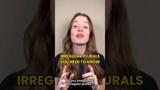 ESL Grammar Time: Irregular plurals! #eslgrammar #english #dariaandenglish #pluralnouns