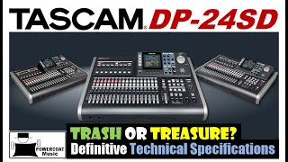 Tascam DP-24SD Digital Portastudio: Definitive Technical Specifications