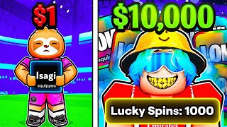 100 LUCKY vs 100 NORMAL SPINS in Blue Lock Rivals (Roblox)