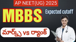 NEET (UG) 2025 | AP MBBS Expected cutoff #neet2025 #neetug #mbbs