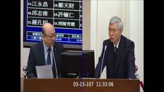 1070315 郭正亮 委員質詢中央銀行總裁楊金龍（新台幣匯率）