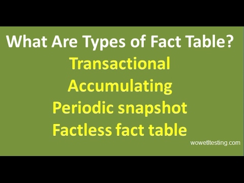 DW Fact and Fact Types