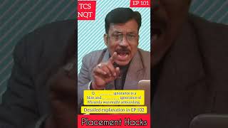 PLACEMENT HACKS | TCS NQT | EP 101 | #placement #tcs_pattern #nqtcareers #englishgrammar
