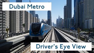 Dubai Metro Driver's View - Red Line from Centrepoint to Expo 2020