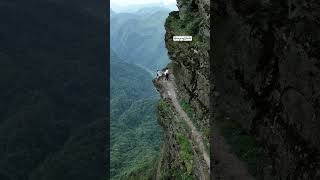 Chongqing to Guizhou Tea Horse Road, Cliff Plank Road