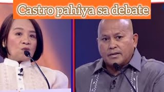 Cong. Castro na pahiya sa debates