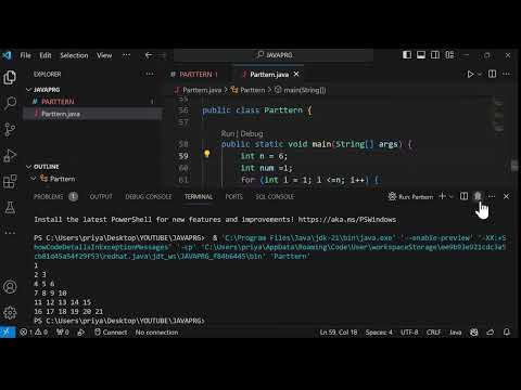 DIFFERENT PARTTERNS USING JAVA PROGRAMMING (PART 2)