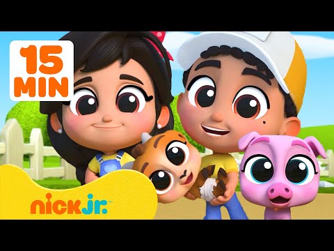 Guess the MISSING Colors Game Compilation w/ Farmer Mia! 🎨 | Barnyard Daycare | Nick Jr.