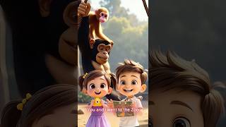 Monkey Sounds & Bananas! 🐵 | Swing, Snack & Play 🎶 You and I Went to the Zoo #Shorts #ELEToons