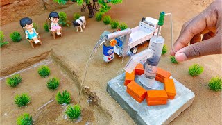 Amazing DIY Mini Lorry Car with | Water Supplying Pump | Tech Project | @Santroyce