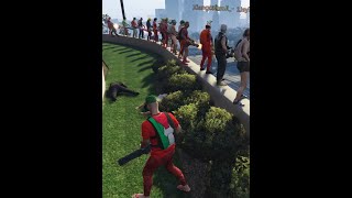 有人说打NPC无聊，但是这么多朋友一起，不比一个人开挂好玩？ #steam游戏 #gta #r星出品必属精品 #游戏画面请勿模仿 #多人联机