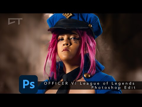 League of Legends Officer 6 Cosplay Photoshoot Editing