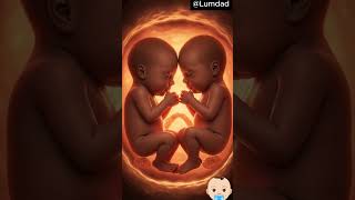 🎥 TWIN BABIES Inside Womb! 🤰👶👶 #baby #pregnancy #pregnancylife #babygrowth #shortvideo #shorts