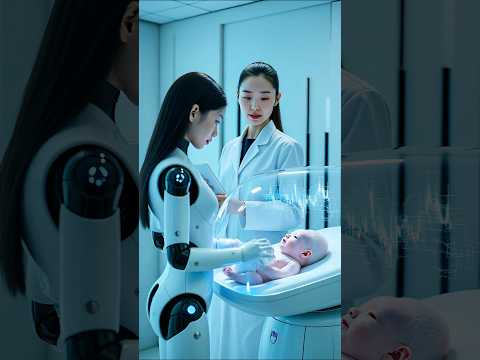 She Meets Her Baby For The First Time #Meibot #future #robot #2050 #tech #technology