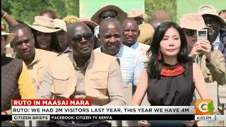 Ruto attends this year’s wildebeest migration in the Maasai Mara