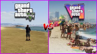 GTA 6 vs GTA 5 Trailer Comparison!