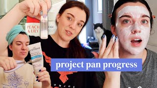 project pan: month 2 progress (decluttering skincare, hair products)