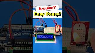 How to use DHT22 and LCD display with Arduino #arduinoproject #shorts