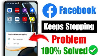 Facebook keeps stopping problem 2025 | Facebook keeps stopping problem solved