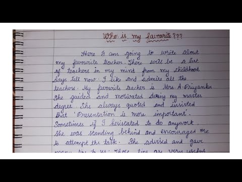who is my favourite??|Essay for teachers day|Teachers day essay