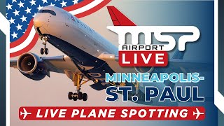 🔴 LIVE INDEPENDENCE DAY PLANE SPOTTING AT MSP AIRPORT!  ✈ 7/4/25