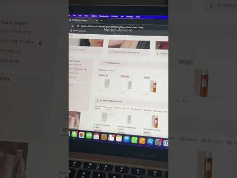 Notion skincare tour