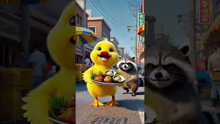 Small duck buy food ! #shorts  #ai #viral #aianimation #aiclip #aicat #aivideo #ai