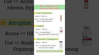 Commonly Used Emergency injection #emergency #injection #medicine