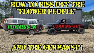 CUMMINS SWAPPED VOLKSWAGON BUS!! 