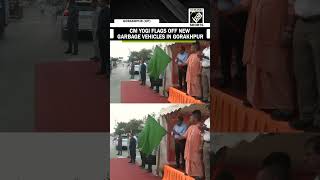 UP CM Yogi flags off new garbage vehicles in Gorakhpur, inspects development work in area