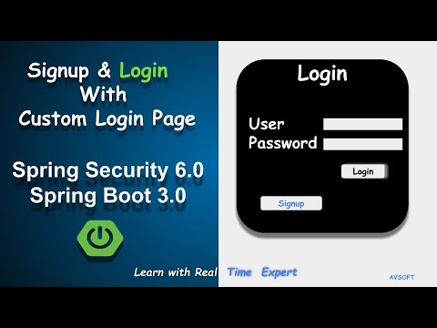 Spring Security 6 with Custom Login and Signup Page