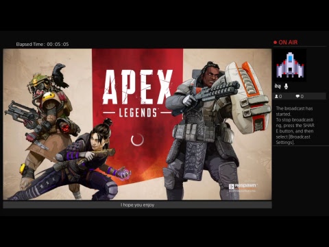 Playing apex legends