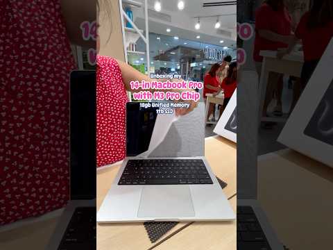 Unboxing my 14 inches Macbook Pro with M3 Pro Chip 18 GB Unified Memory 1 TB SSD #macbookpro #m3pro
