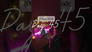 Day 4️⃣5️⃣ of 1️⃣0️⃣0️⃣ Days of Code Challenge #100daysofcode #techinterview #motivation #coding